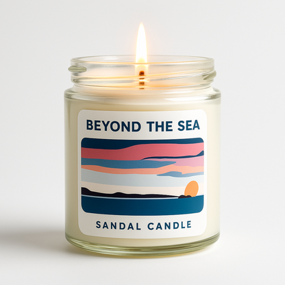 Beyond the Sea – Scented Candle, 9 oz Jar, Mahogany, Tobacco & Teakwood