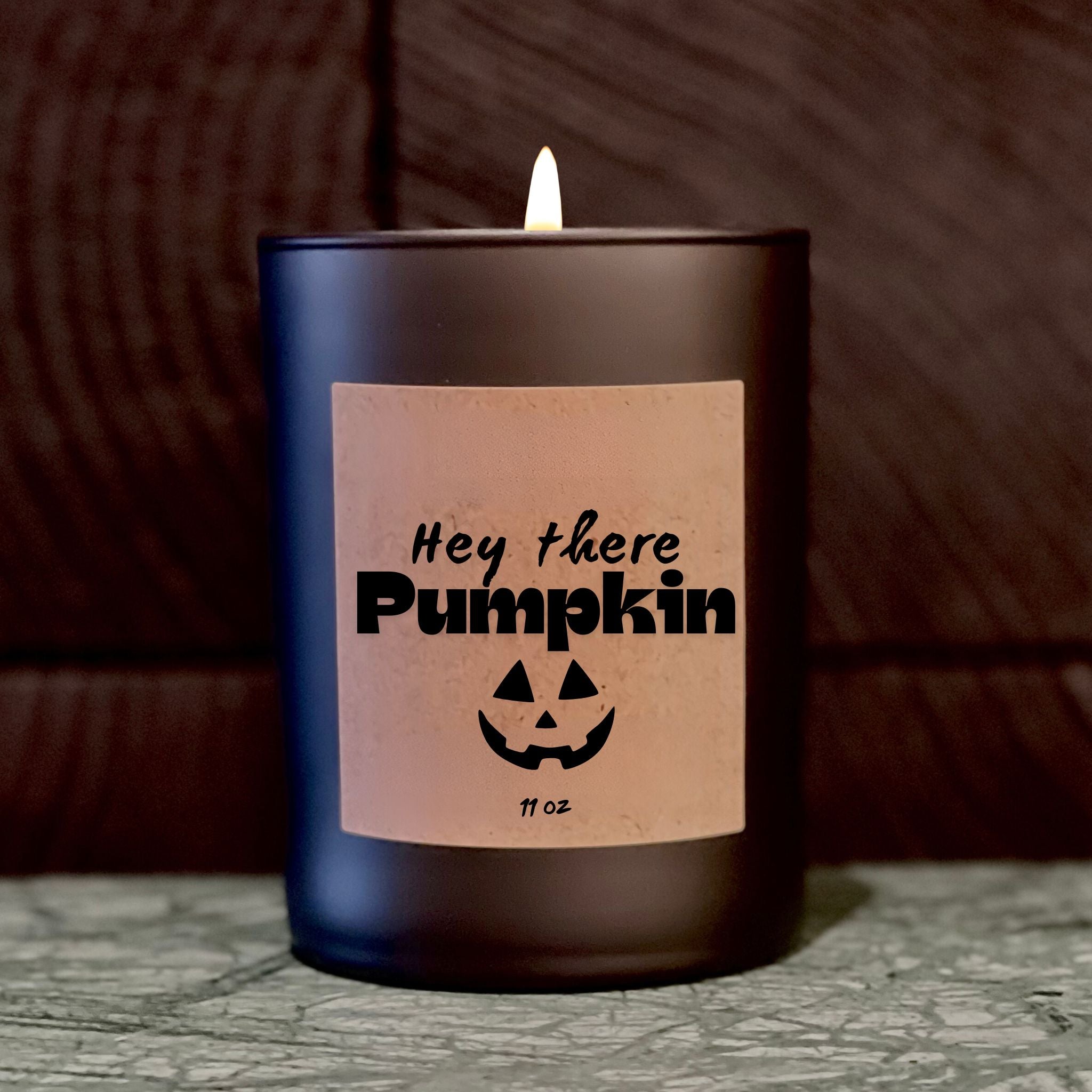 Hey There Pumpkin Halloween Candle