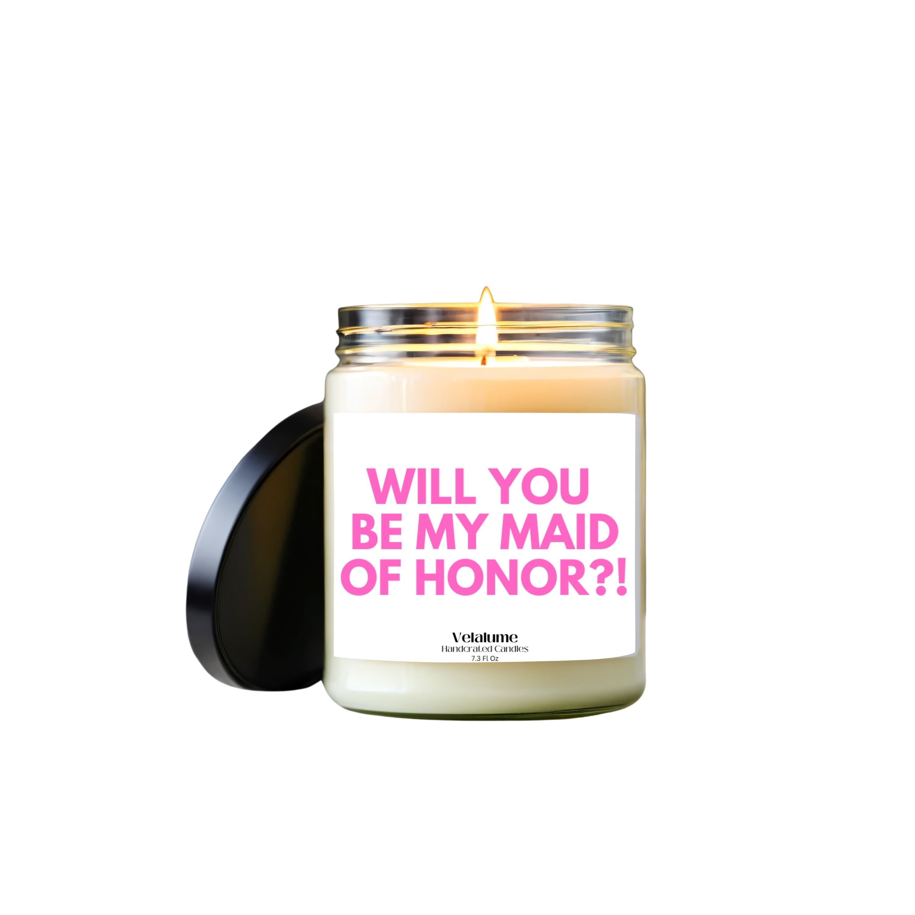 Will You Be My Maid of Honor Candle