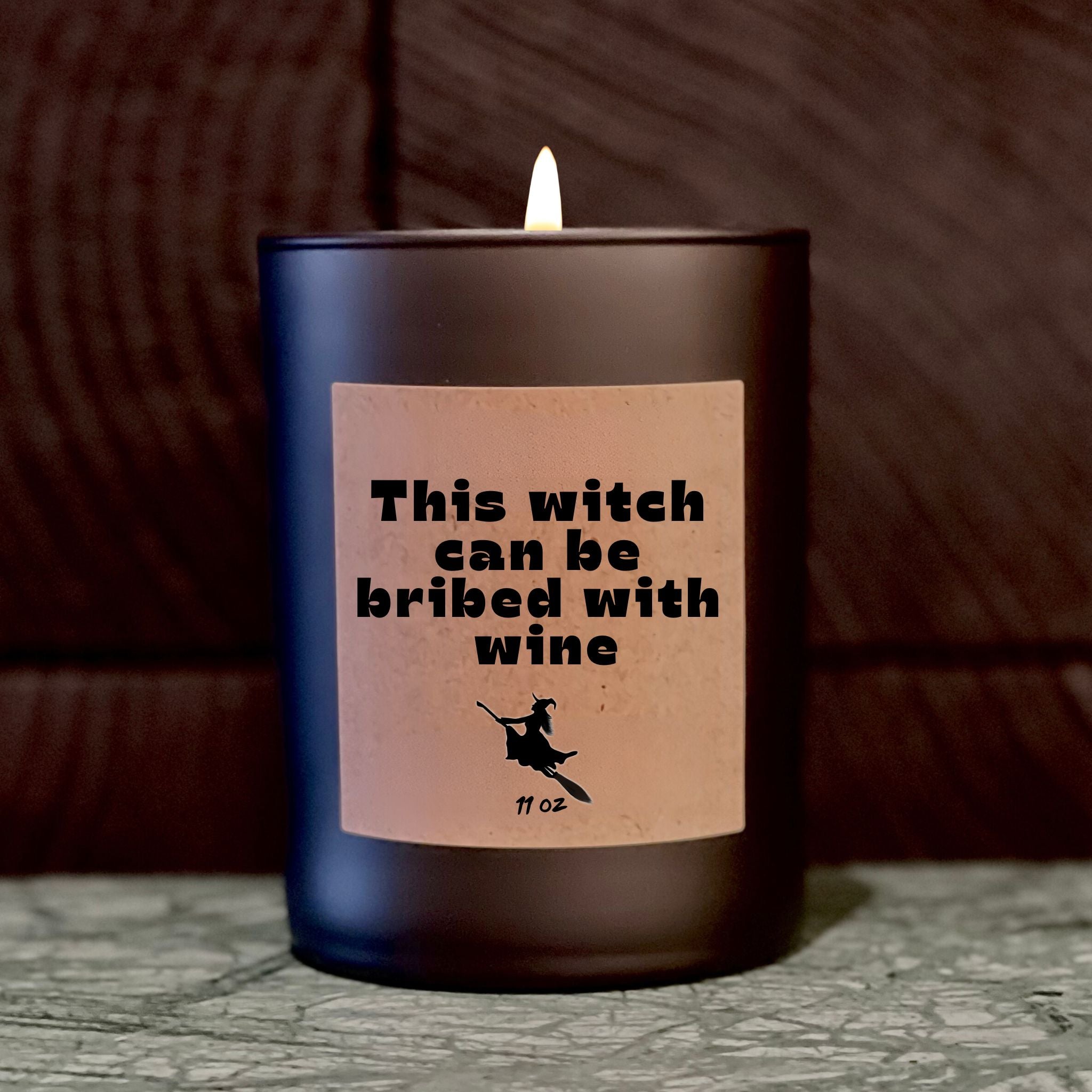 This Witch Can Be Bribed..Halloween Candle