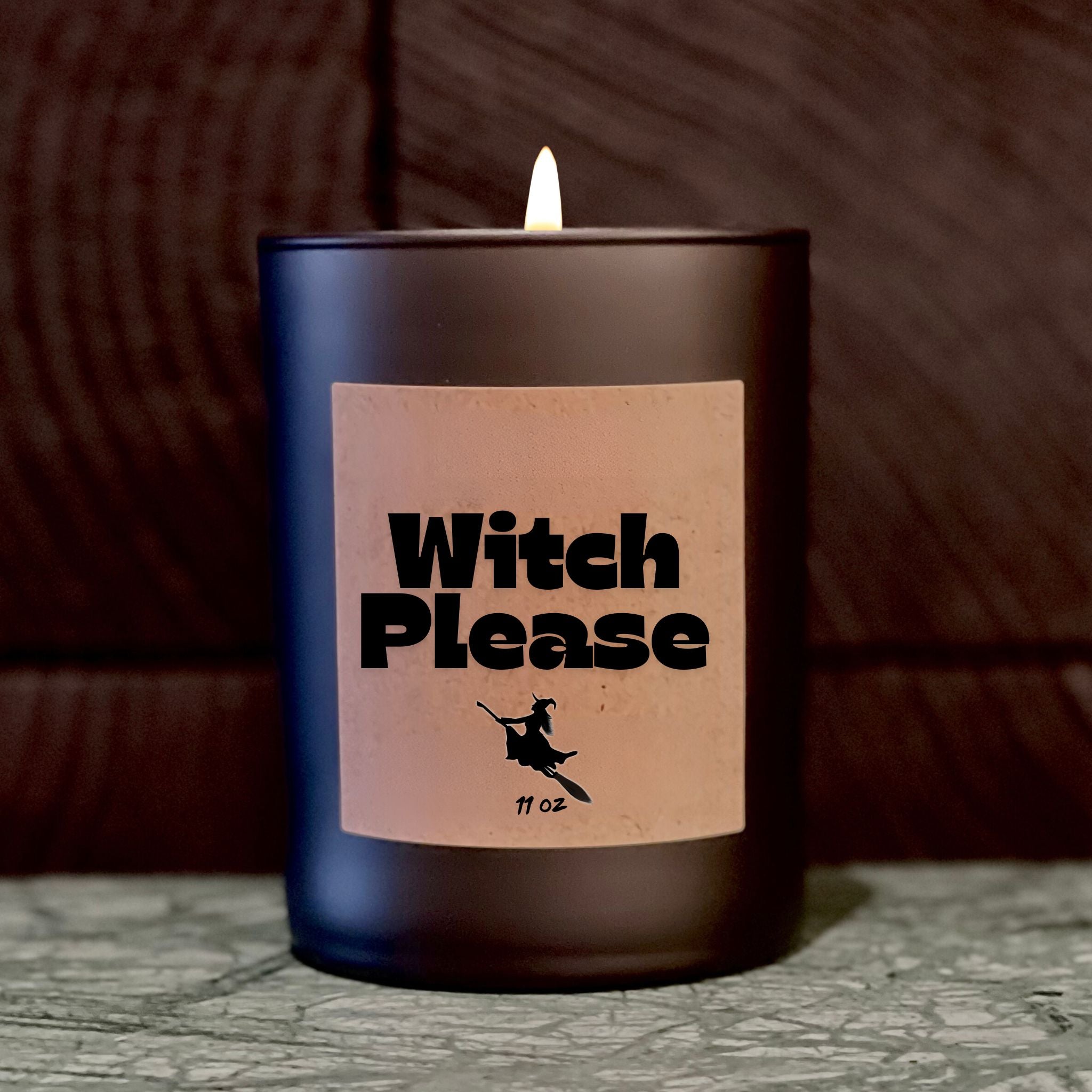 Witch Please Halloween Candle