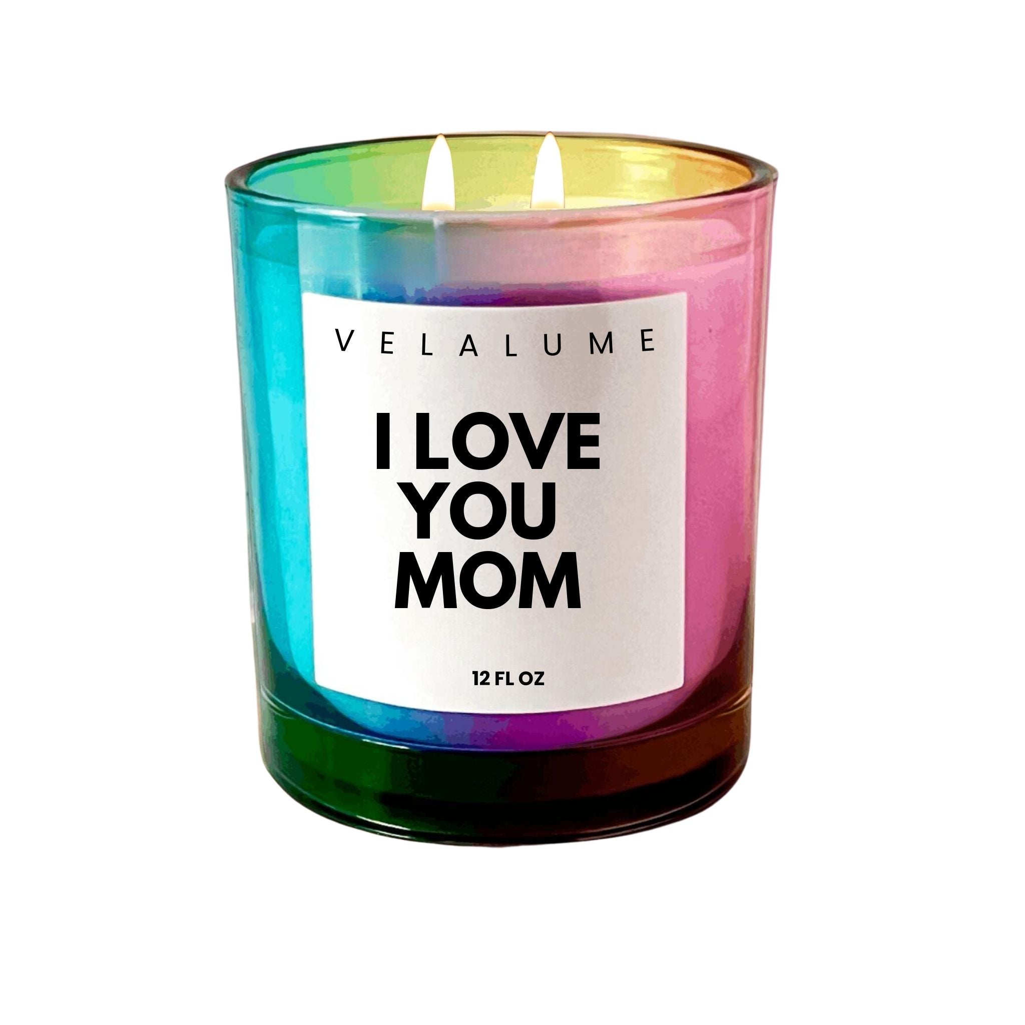 I Love You Mom Candle