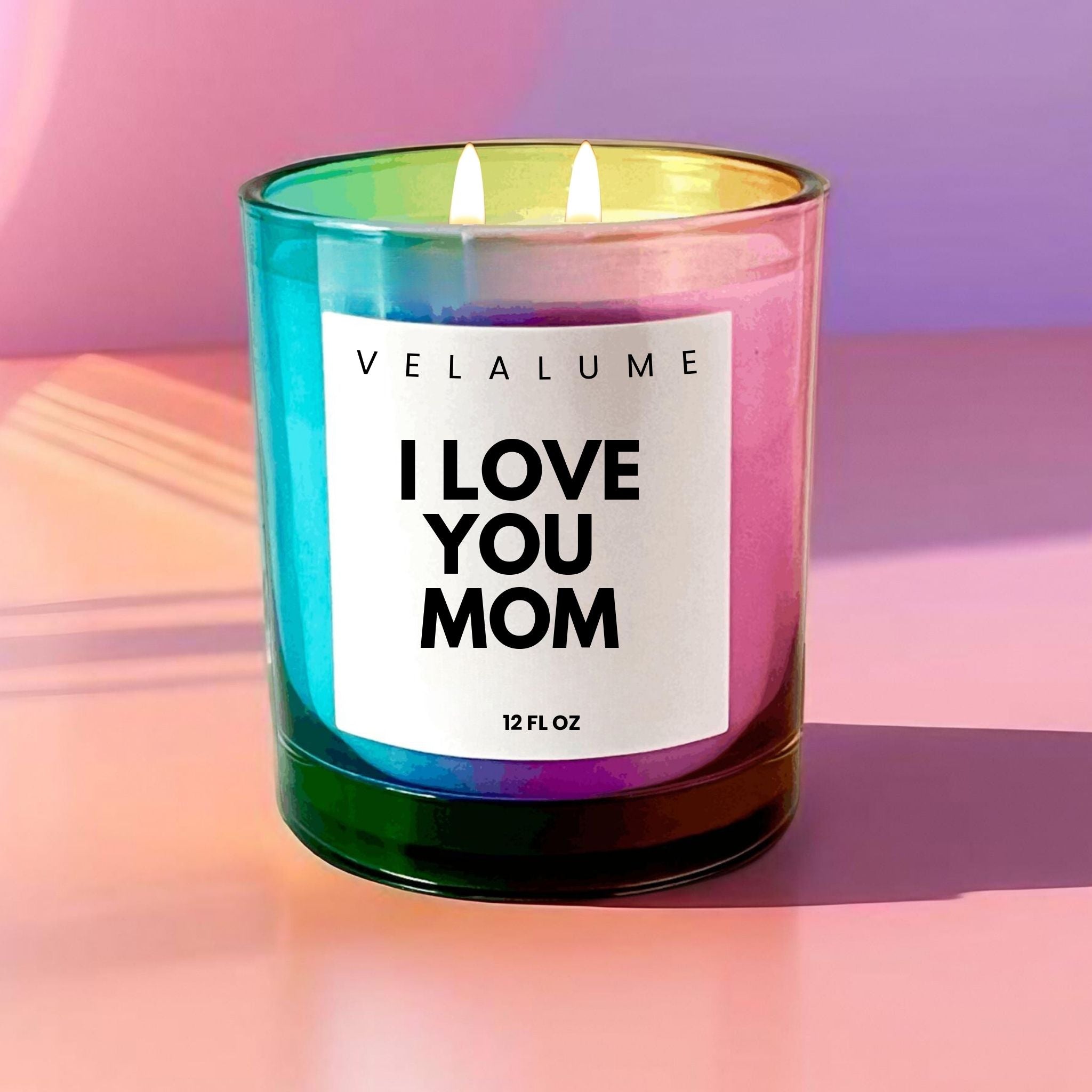 I Love You Mom Candle