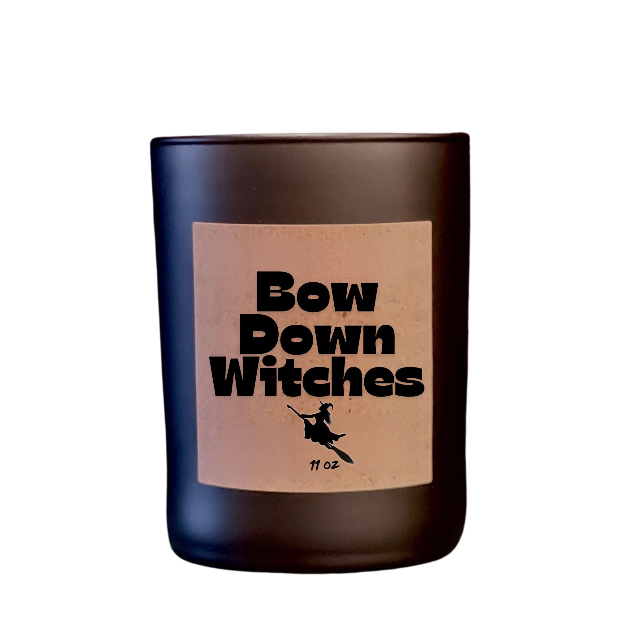 Bow Down Witches Halloween Candle