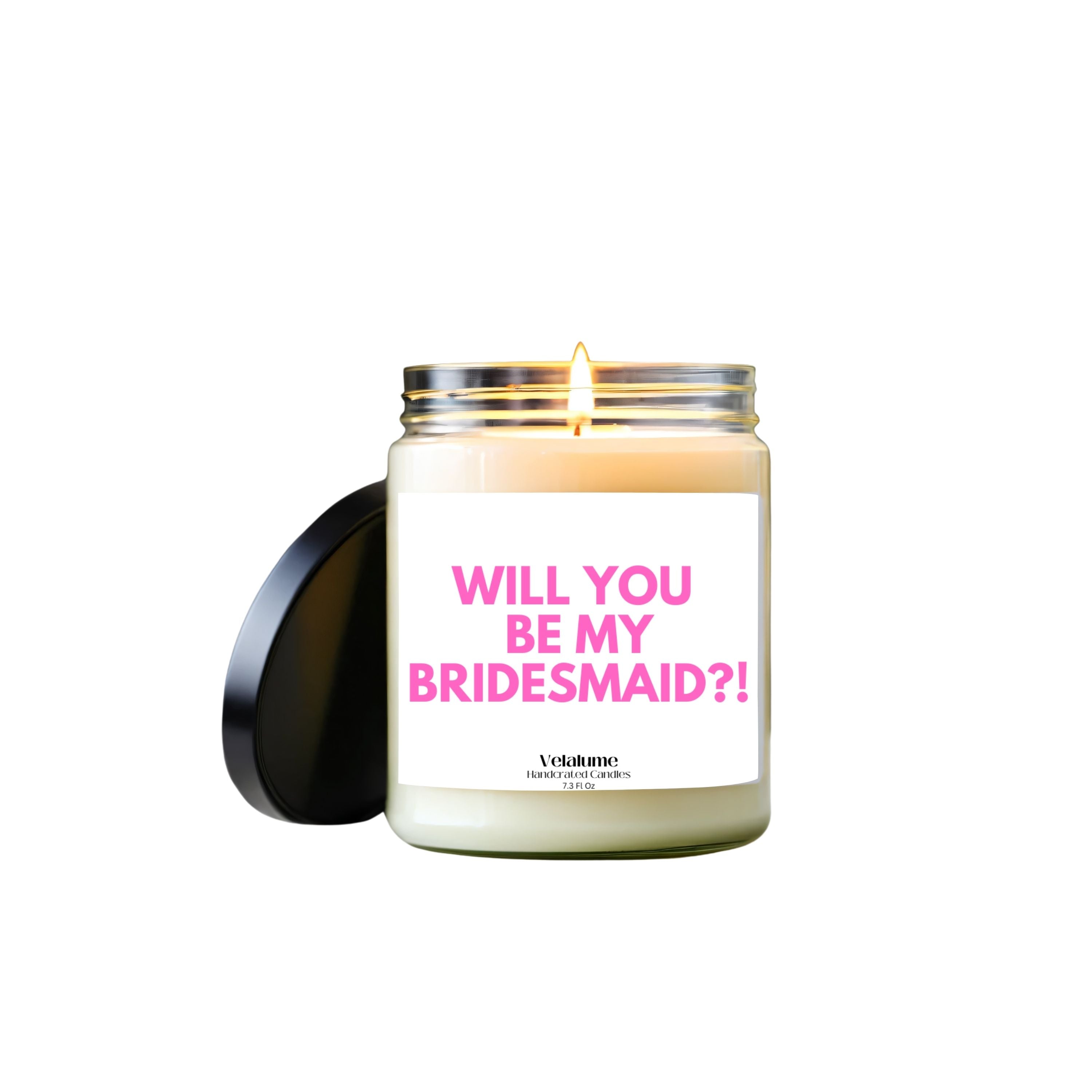 Will You Be My Bridesmaid Candle